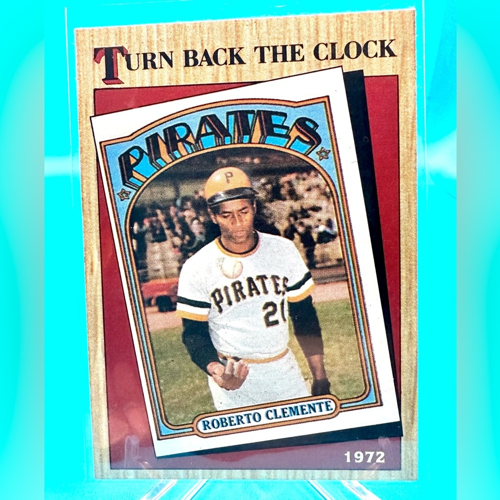 1987 Topps Turn Back The Clock🔥Roberto Clemente🔥#313 Pittsburgh Pirates